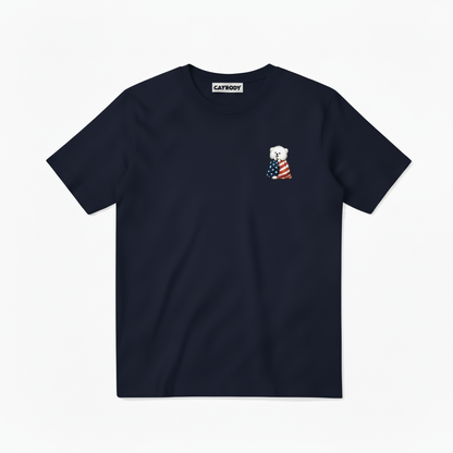 Emotional Support Fluffy Dog Soccer Fan Graphic Tee