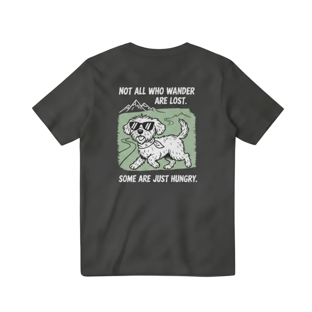 Not All Who Wander Are Lost. Some Are Just Hungry. Tee