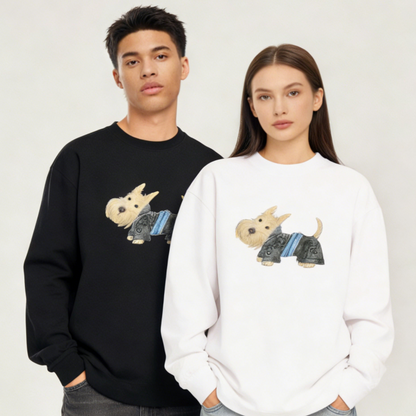 Cute Scottish Terrier Graphic Crewneck C1023