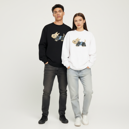 Cute Scottish Terrier Graphic Crewneck C1023