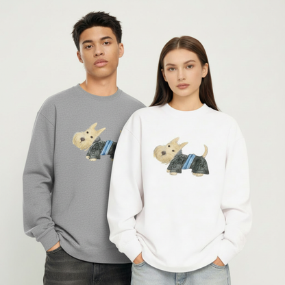 Cute Scottish Terrier Graphic Crewneck C1023