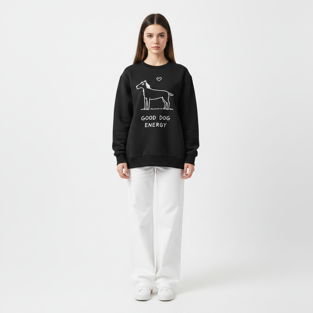 Good Dog Energy Doodle Crewneck C1133