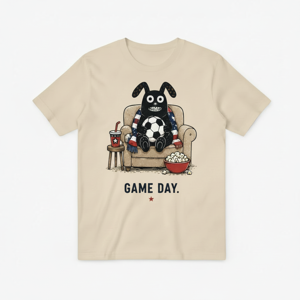 Game Day Funny Soccer Fan Graphic Tee