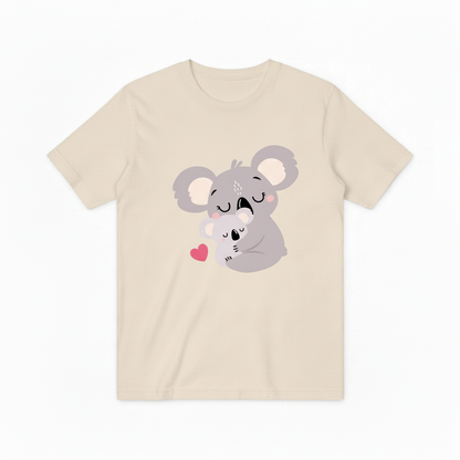 Sweet Koala Family T-Shirt with Heart Design T6000