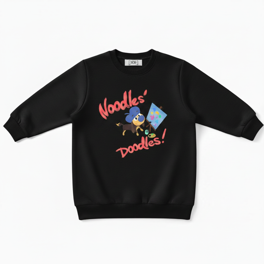 Noodles Doodles Dachshund Artist Crewneck C1134