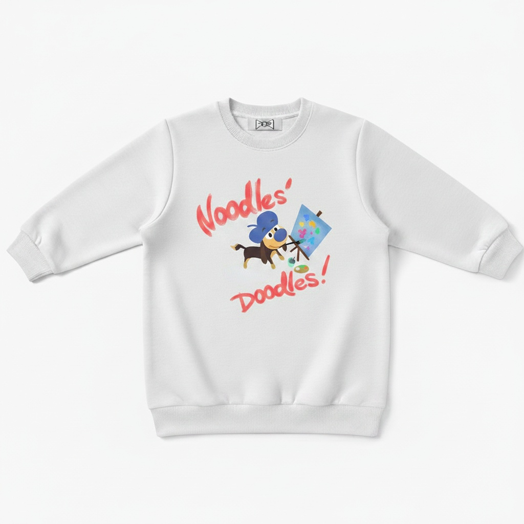 Noodles Doodles Dachshund Artist Crewneck C1134