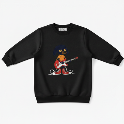 Rock Dog Guitar Street Style Crewneck C1135