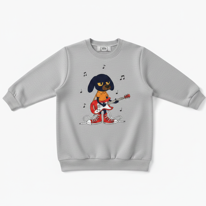 Rock Dog Guitar Street Style Crewneck C1135