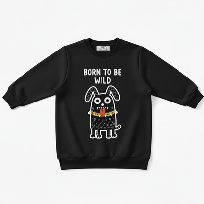 Born To Be Wild Punk Dog Crewneck C1136