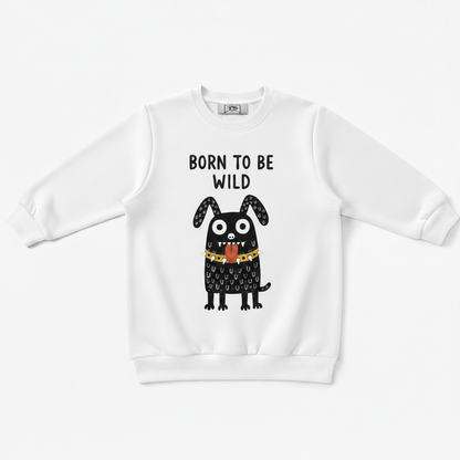 Born To Be Wild Punk Dog Crewneck C1136