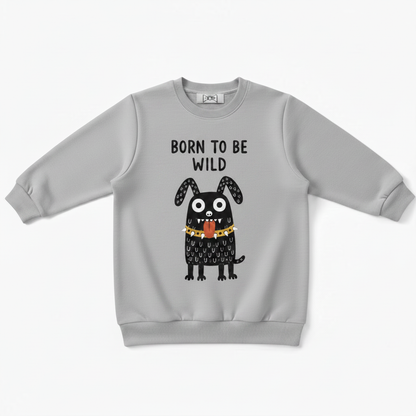 Born To Be Wild Punk Dog Crewneck C1136
