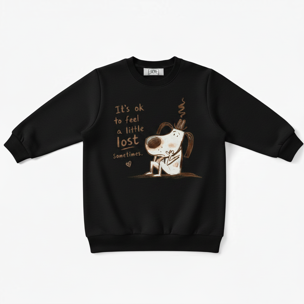 It's Ok To Feel Lost Dog Crewneck C1140