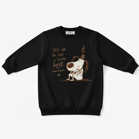 It's Ok To Feel Lost Dog Crewneck C1140