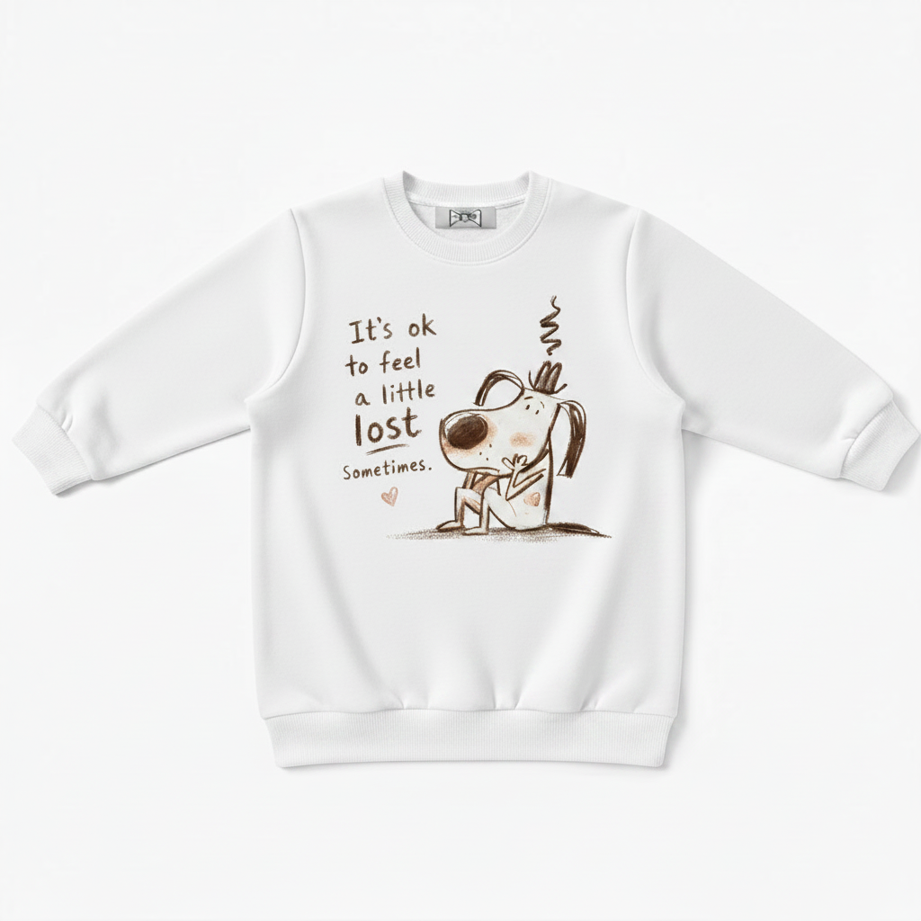 It's Ok To Feel Lost Dog Crewneck C1140