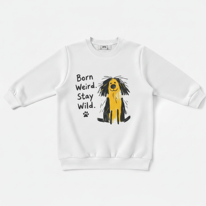 Born Weird Stay Wild Dog Crewneck C1145