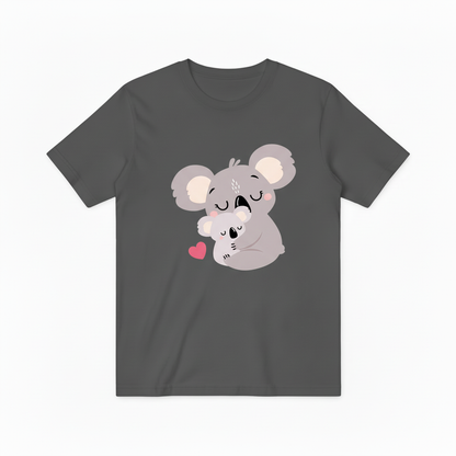 Sweet Koala Family T-Shirt with Heart Design T6000