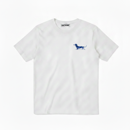 Long Dog Short Temper Dachshund Funny Graphic Tee