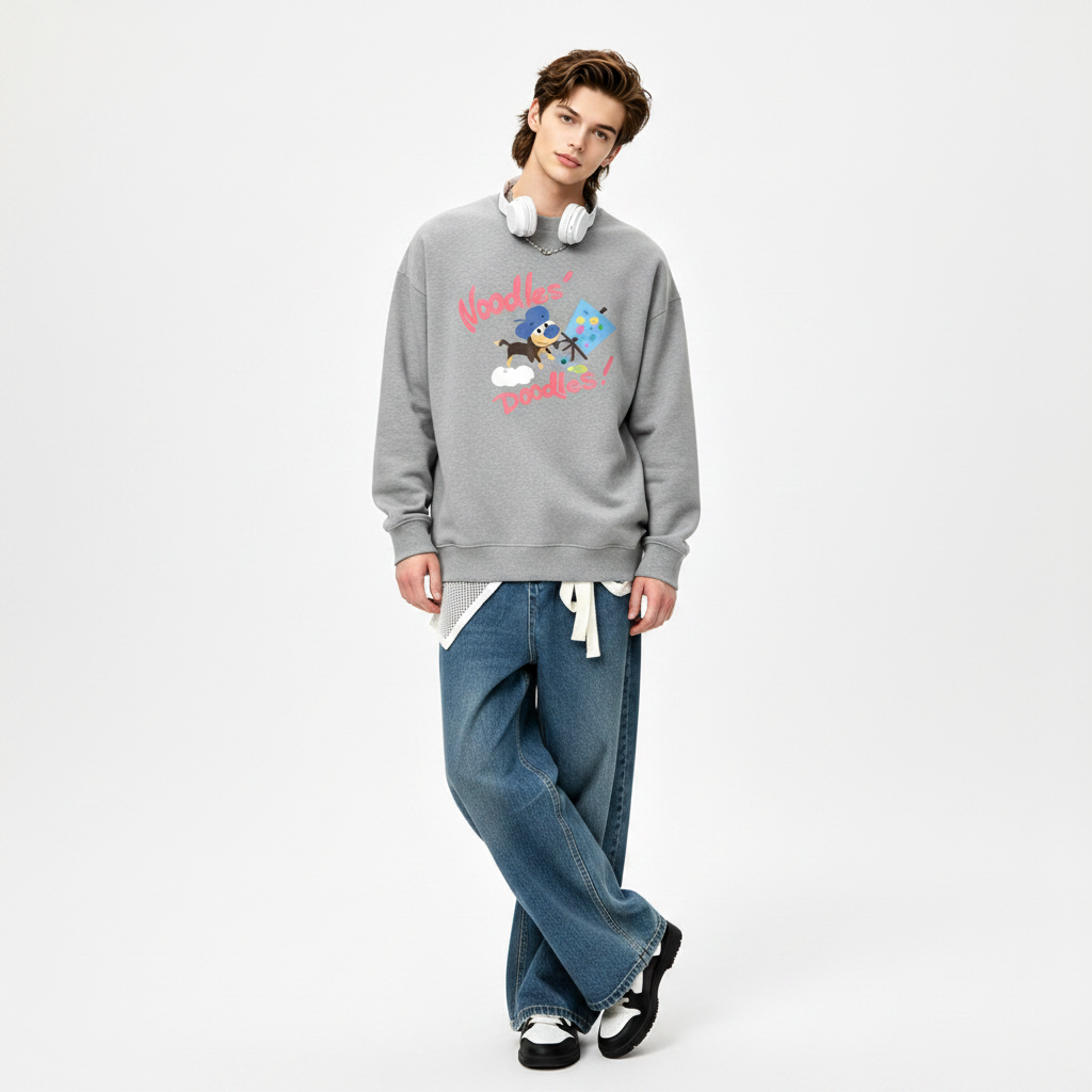Noodles Doodles Dachshund Artist Crewneck C1134