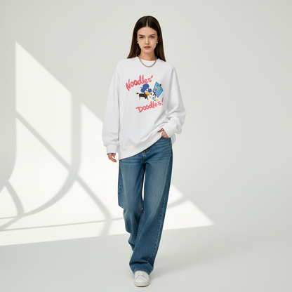 Noodles Doodles Dachshund Artist Crewneck C1134