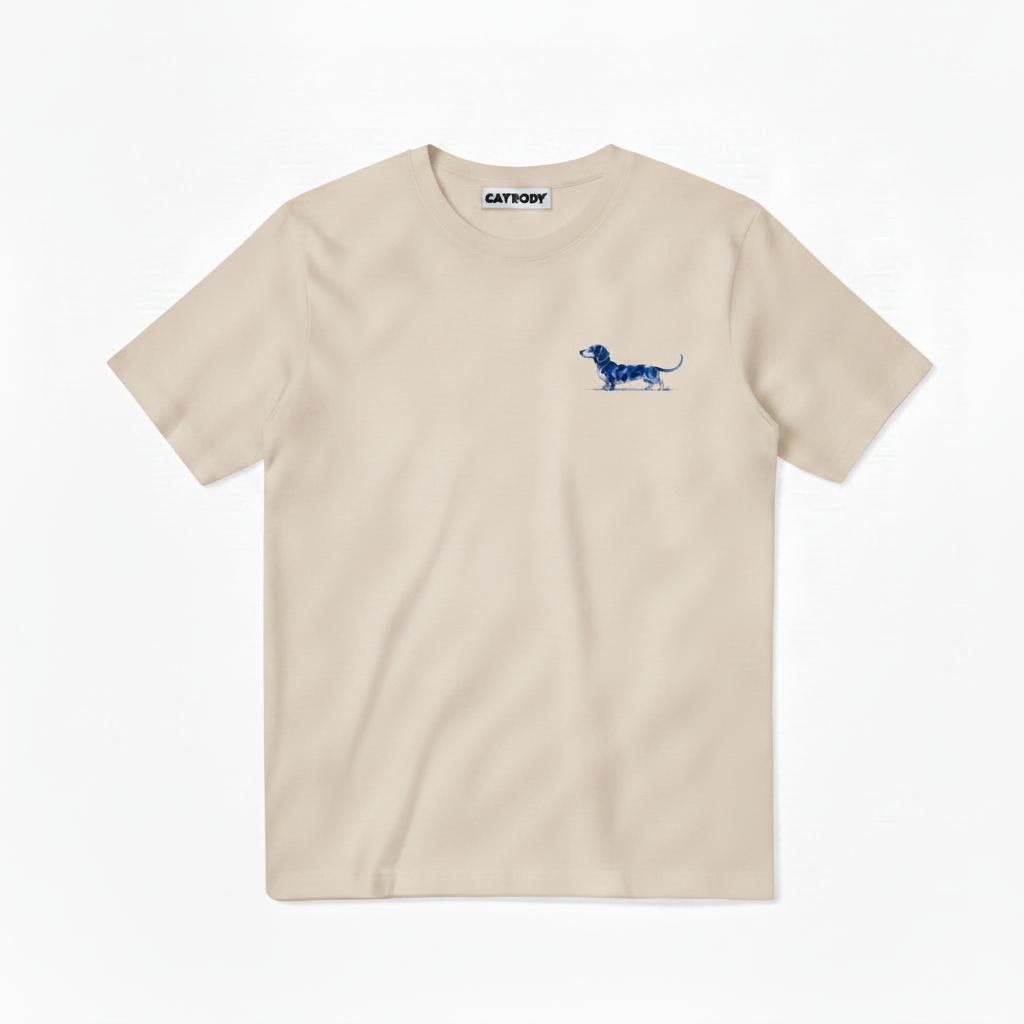 Long Dog Short Temper Dachshund Funny Graphic Tee
