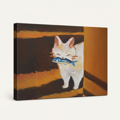 Cayrody Studio canvas wall art size guide showing five available dimensions