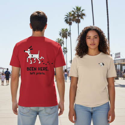 Been Here. Left Prints. Tee