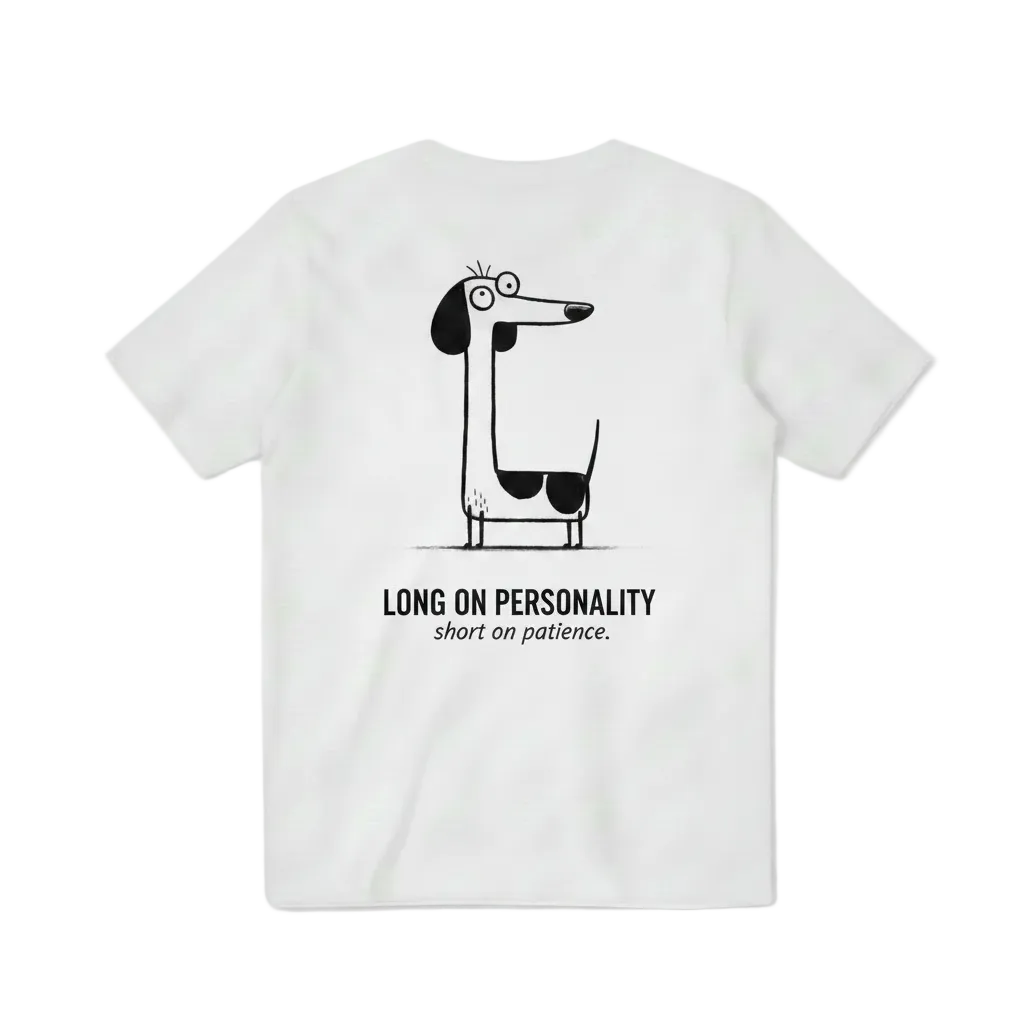 Long on Personality. Short on Patience. Tee