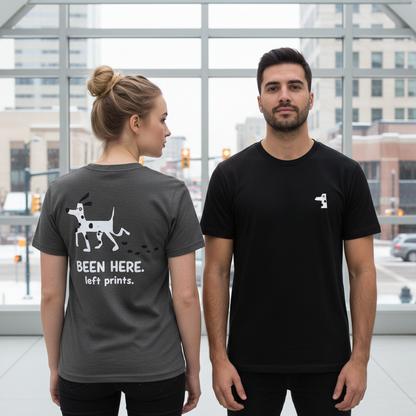 Been Here. Left Prints. Tee