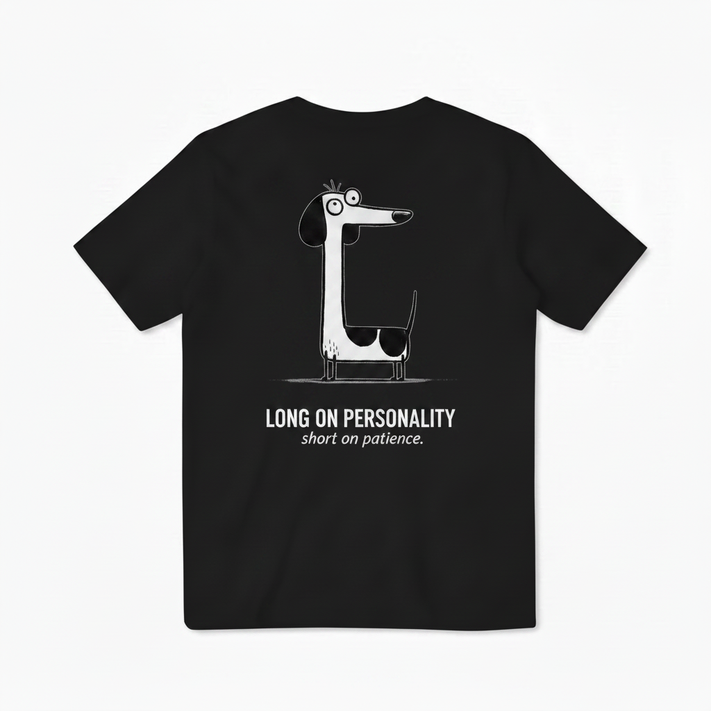 Long on Personality. Short on Patience. Tee