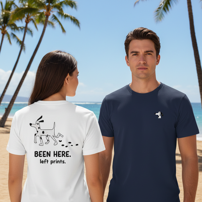 Been Here. Left Prints. Tee