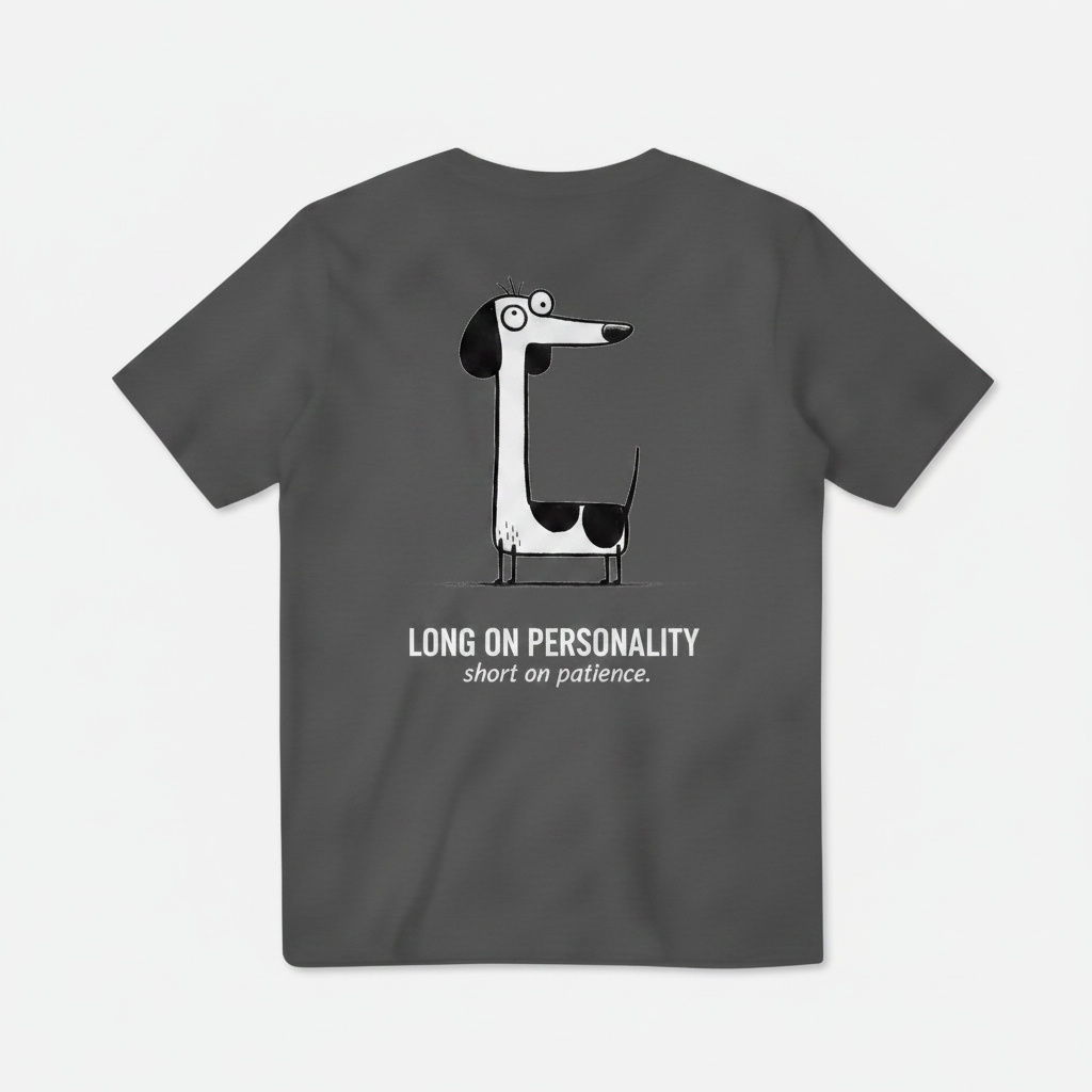 Long on Personality. Short on Patience. Tee