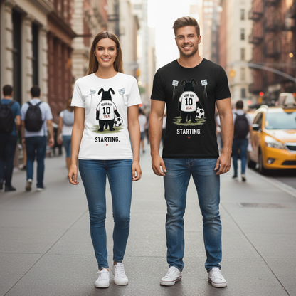 Starting Good Boy USA Funny Soccer Graphic Tee