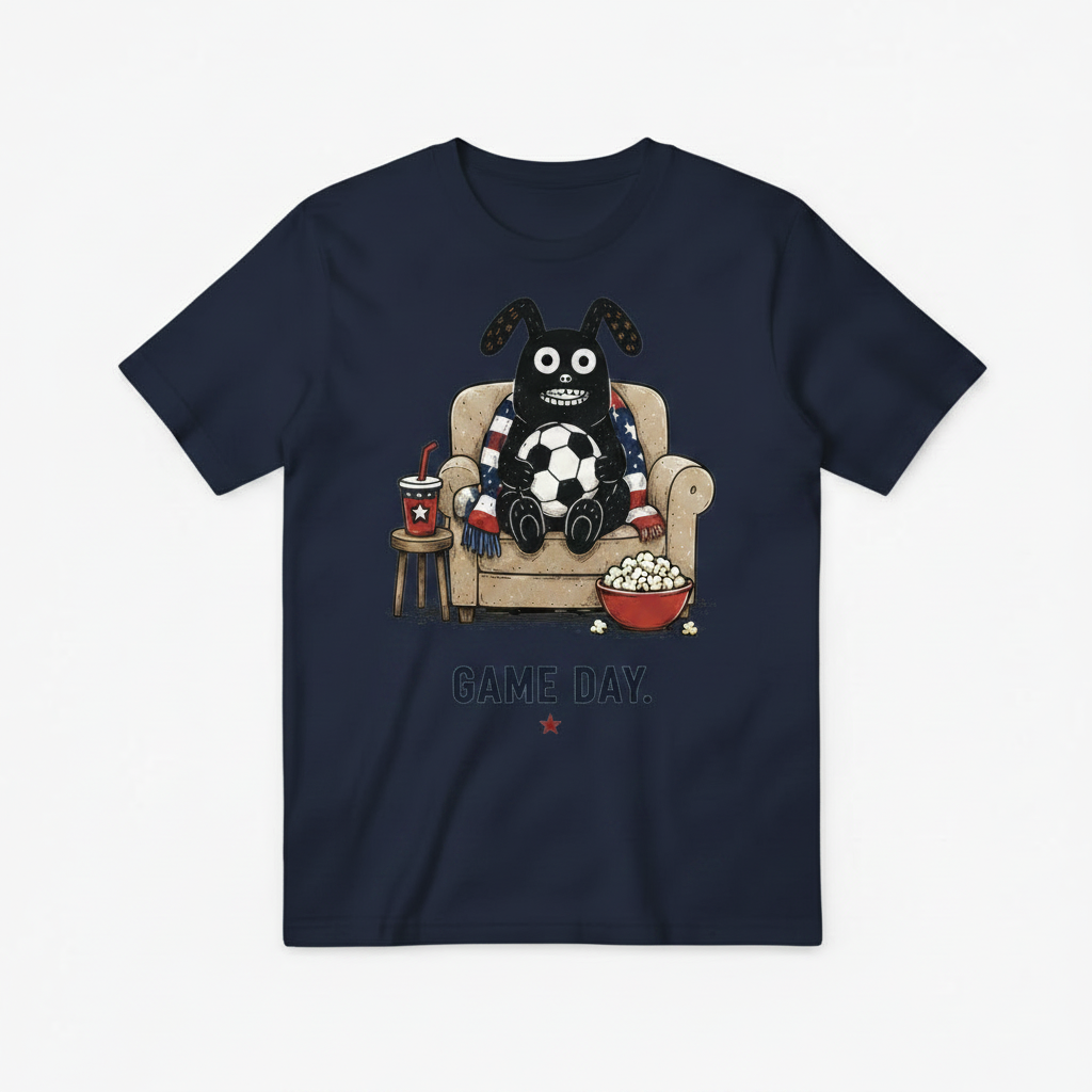 Game Day Funny Soccer Fan Graphic Tee