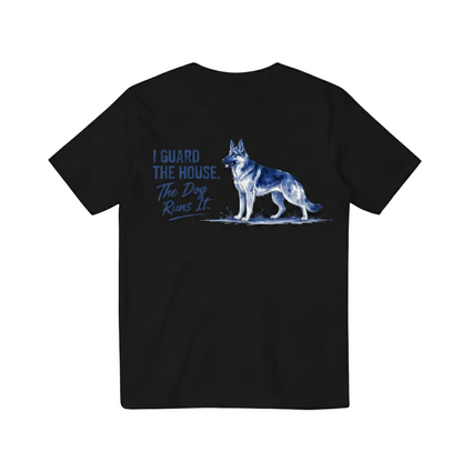 The Dog Runs It Funny German Shepherd Graphic Tee