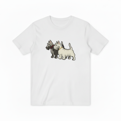 Scottish Terrier Pair Graphic Sweater Vintage Dog Lover Gift T7073