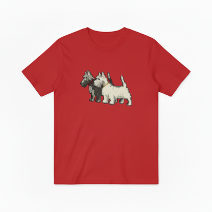 Scottish Terrier Pair Graphic Sweater Vintage Dog Lover Gift T7073