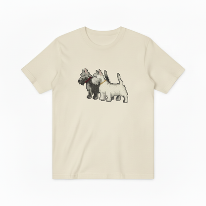 Scottish Terrier Pair Graphic Sweater Vintage Dog Lover Gift T7073
