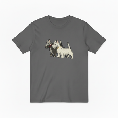 Scottish Terrier Pair Graphic Sweater Vintage Dog Lover Gift T7073