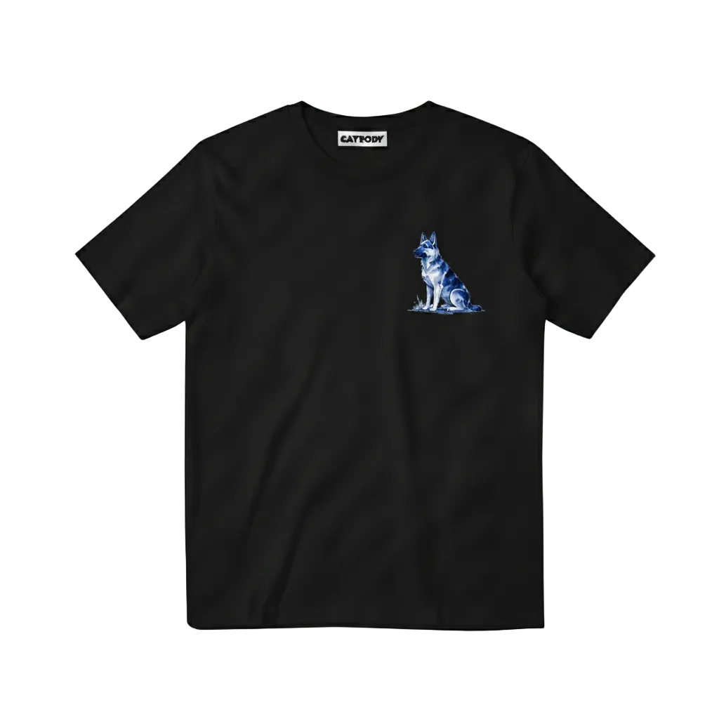 The Dog Runs It Funny German Shepherd Graphic Tee