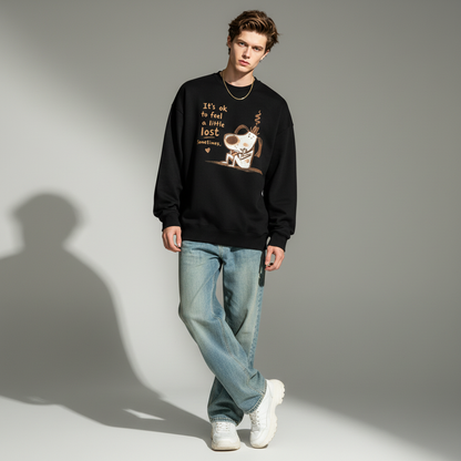 It's Ok To Feel Lost Dog Crewneck C1140