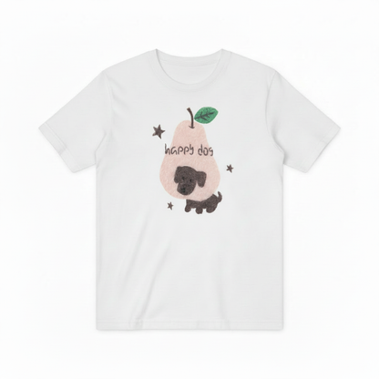 Happy Dog Pear Graphic Sweater Cute Dog Lover Gift T7074