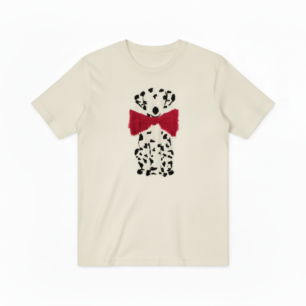 Dalmatian Bow Tie Graphic Sweater Chic Dog Lover Gift T7075