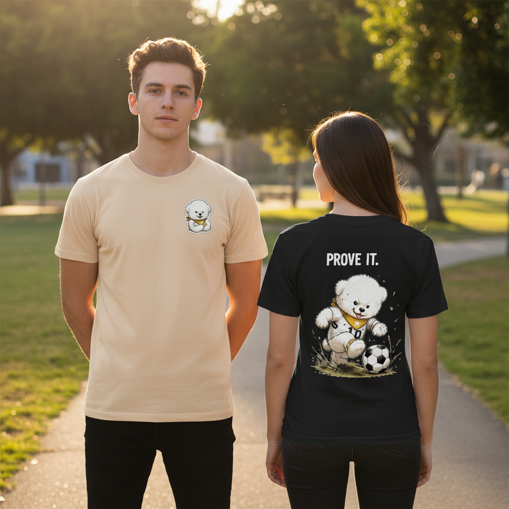 Prove It Fluffy Dog Soccer Graphic Tee