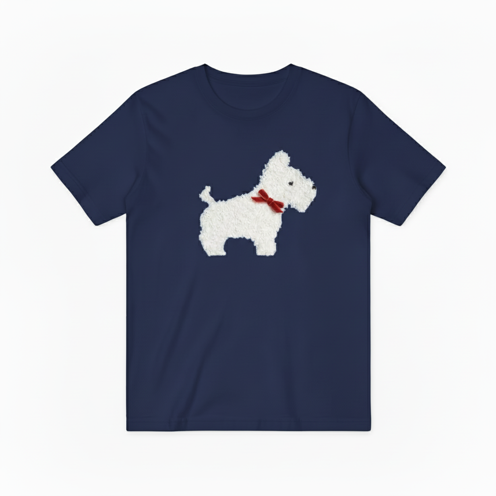 Westie Dog Graphic Sweater Classic Navy Dog Lover Gift T7076