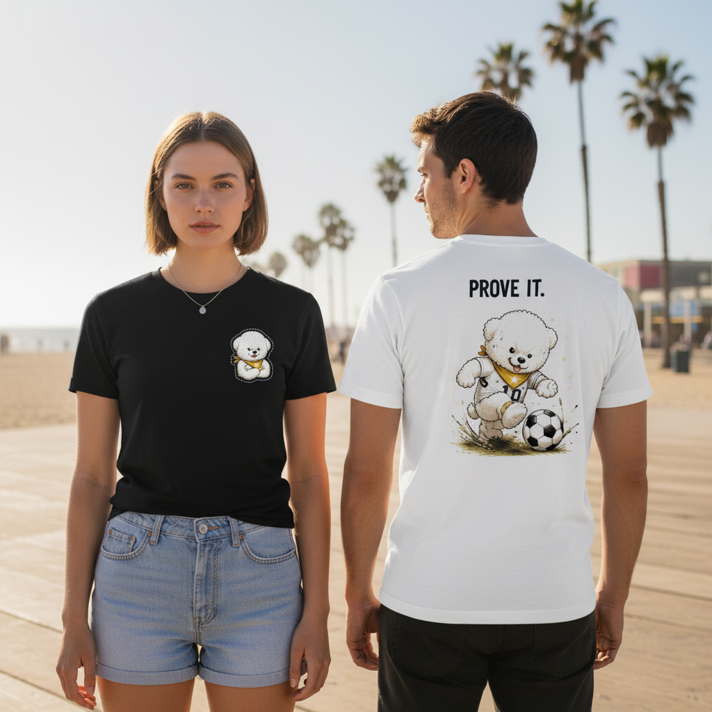 Prove It Fluffy Dog Soccer Graphic Tee