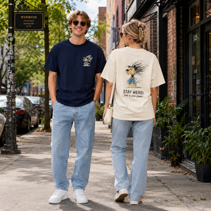 Stay Weird Windswept Dog Tee