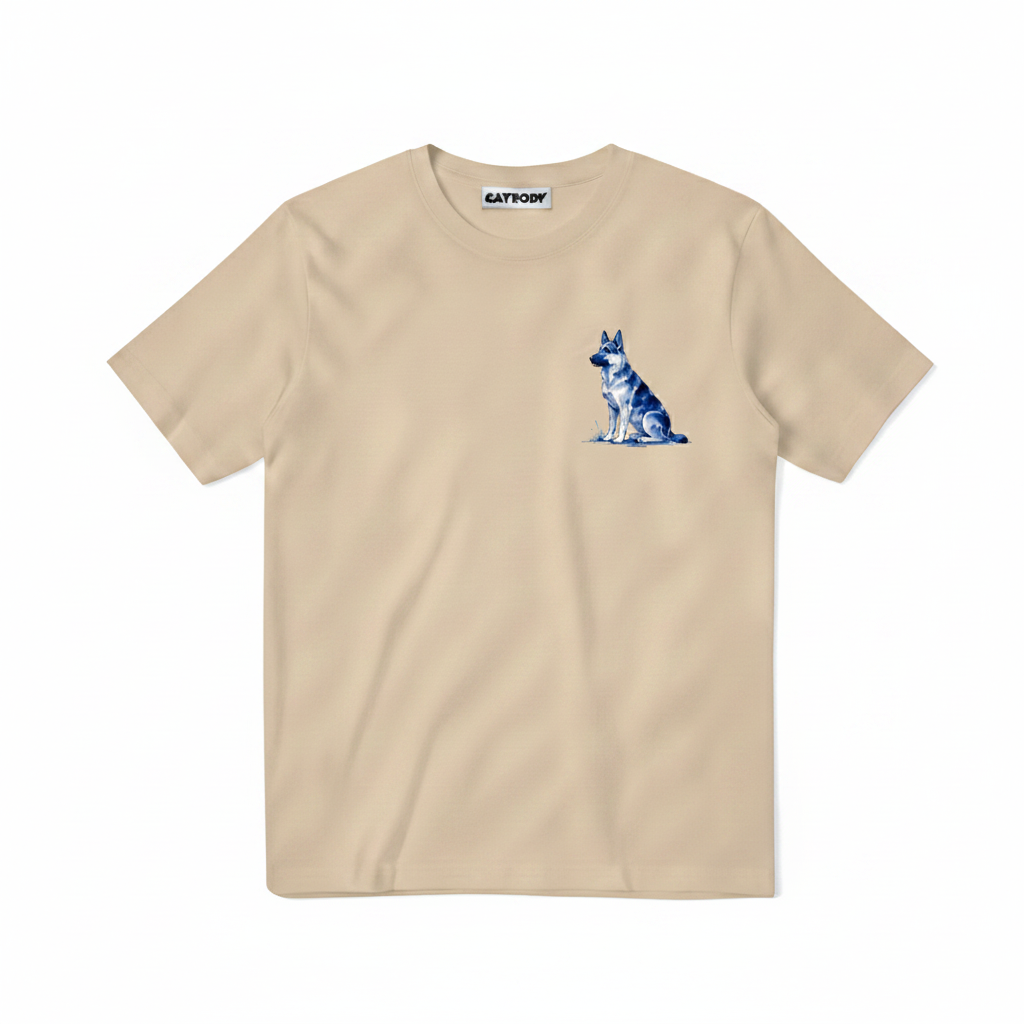 The Dog Runs It Funny German Shepherd Graphic Tee