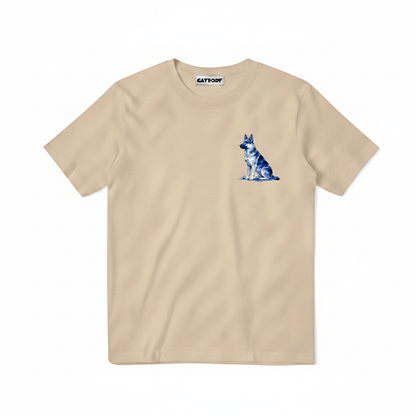 The Dog Runs It Funny German Shepherd Graphic Tee