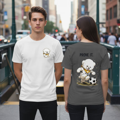 Prove It Fluffy Dog Soccer Graphic Tee