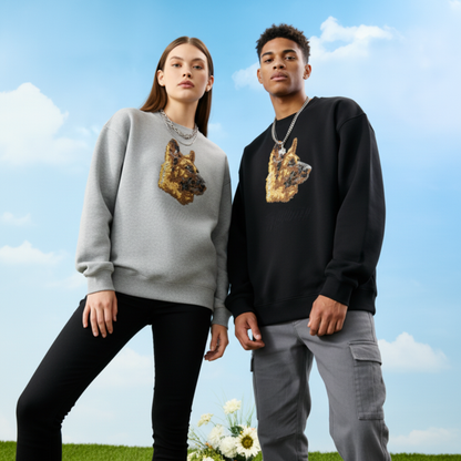 German Shepherd Dog Portrait Gift Idea Crewneck C1035
